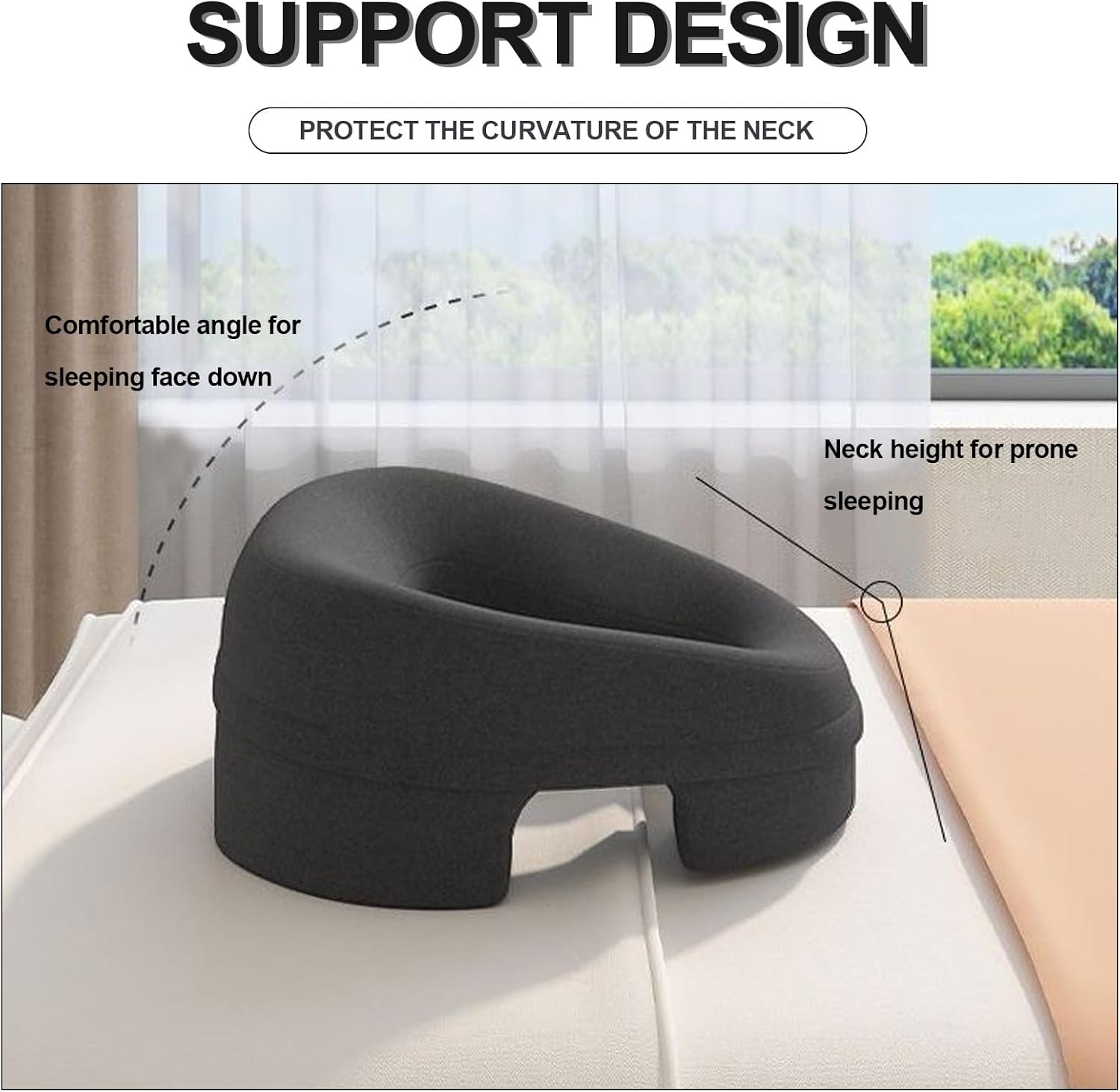 Detalle de Kingbar Coussin Massage Visage et Poitrine – Coussin polyvalent pour table de massage