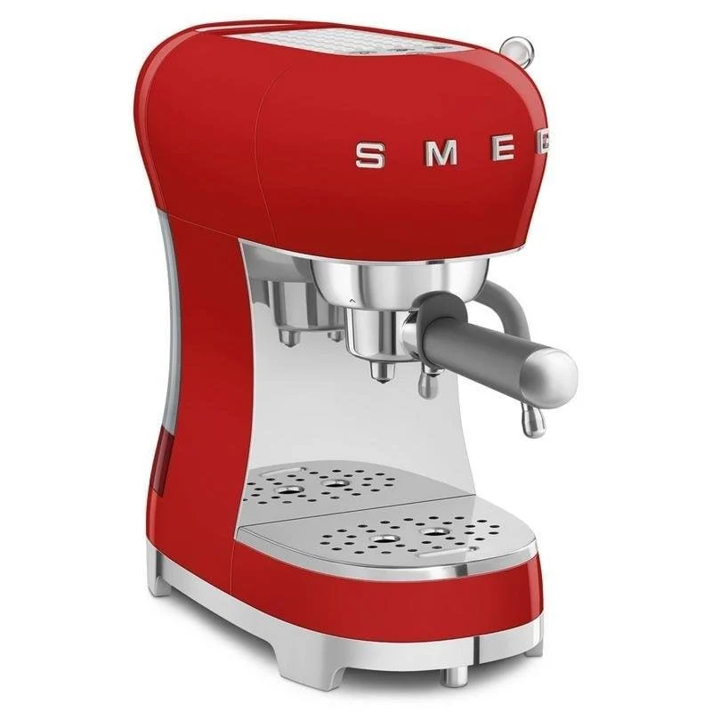 Thumbnail 1 de Cafetera espresso manual Smeg ECF02RDEU 1,1 L, 15 bares con vaporizador y Thermoblock
