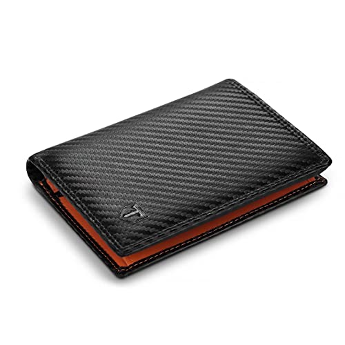 Detalle de TEEHON Portefeuille pour Homme en Cuir véritable avec Blocage RFID/NFC – 13 emplacements et 2 compartiments à billets