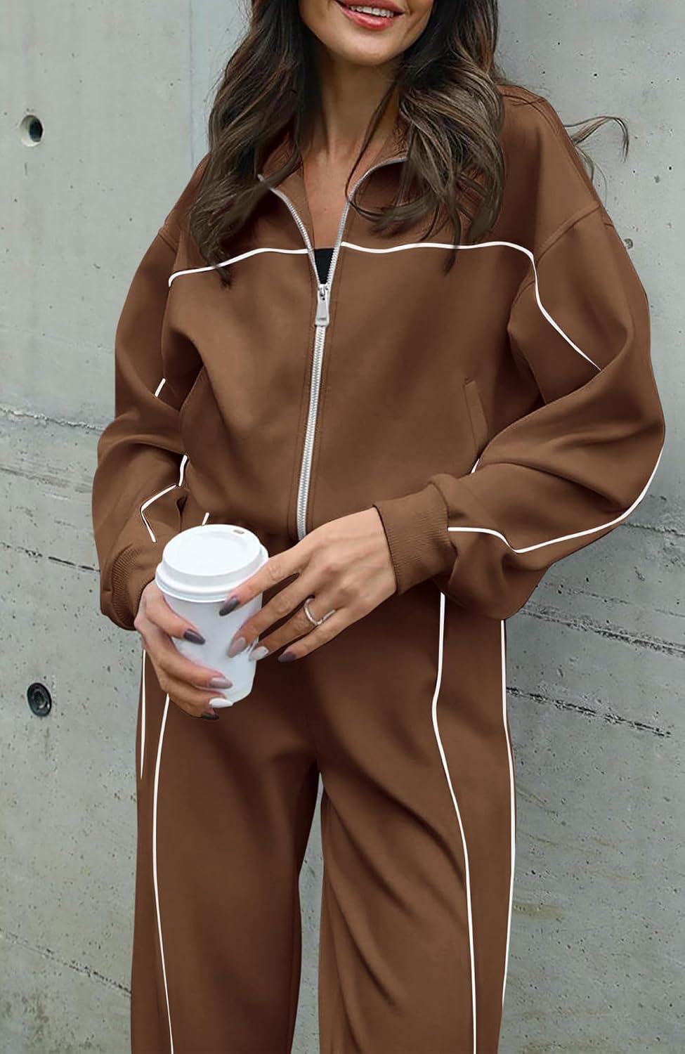Detalle 2 de BTFBM Two Piece Tracksuit Women's Zip Up