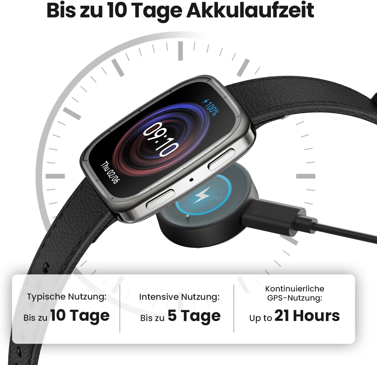 Thumbnail 6 de Amazfit Active 2 Smartwatch 43 mm mit 1,75" AMOLED, Offline-Karten & GPS