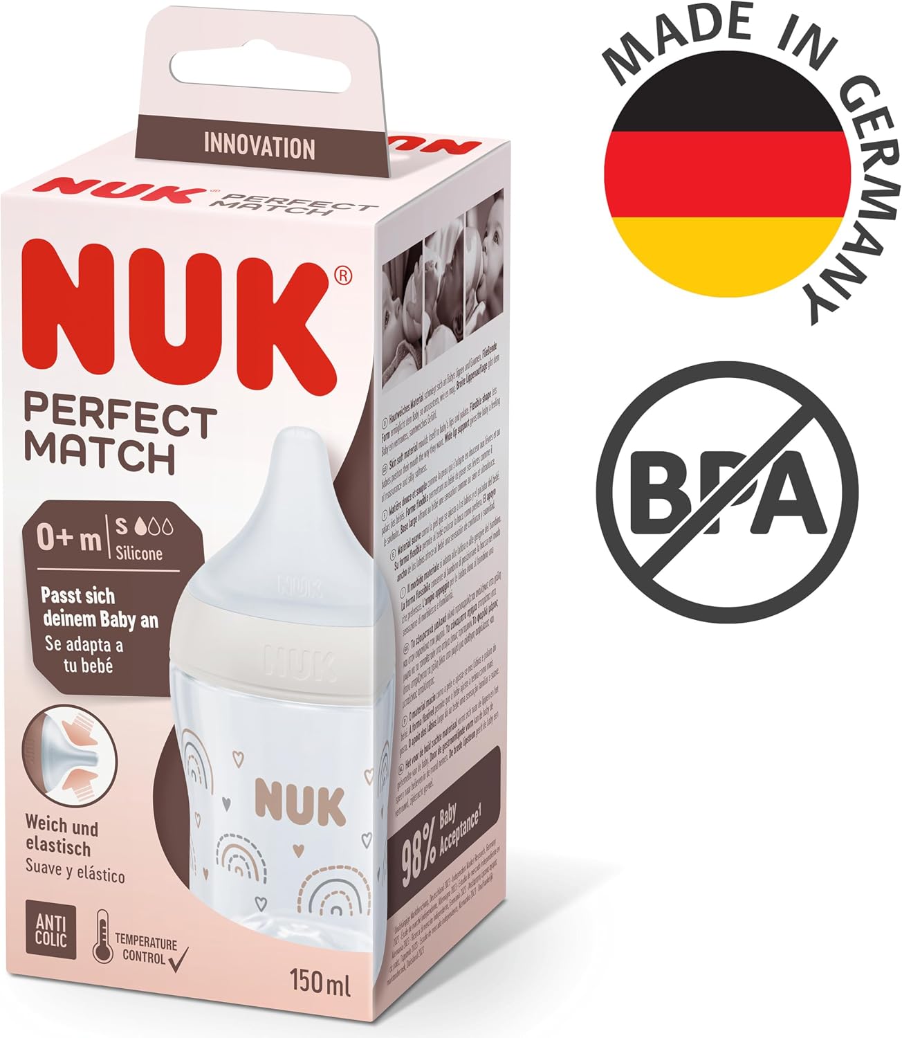 Thumbnail 5 de NUK Perfect Match biberons 120/230 ml