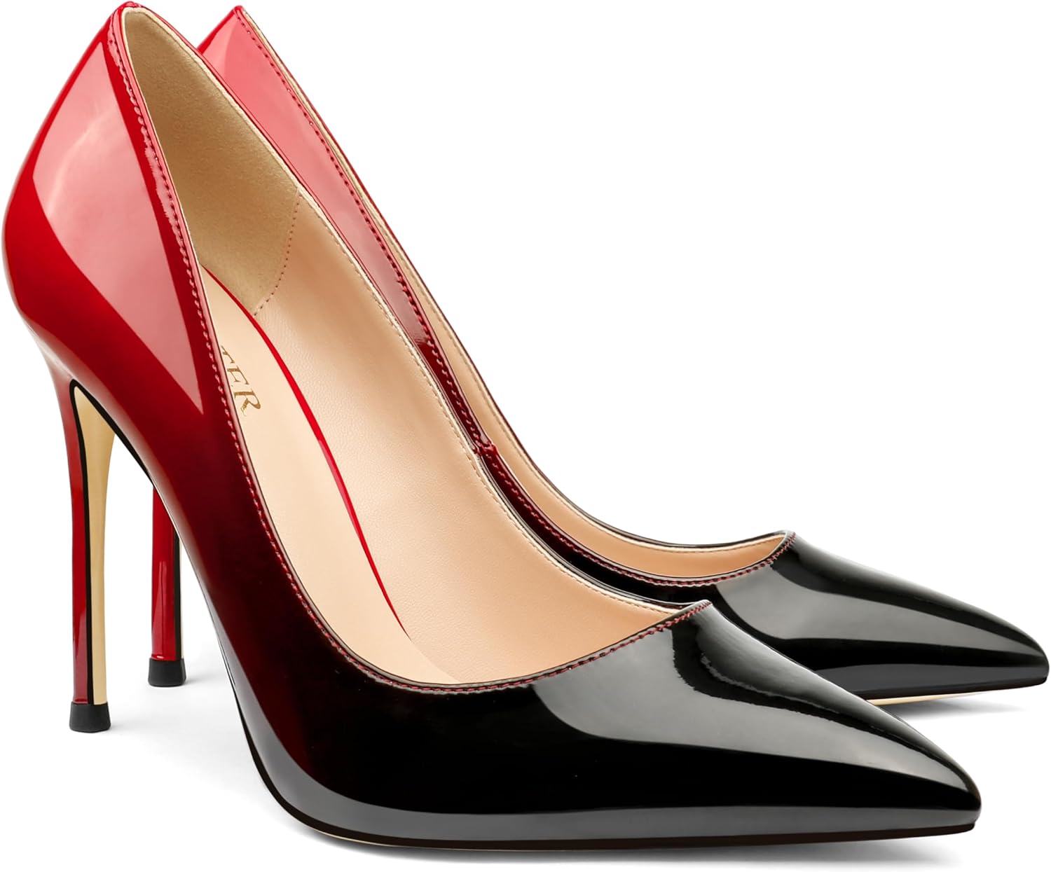 Detalle de COLETER Women’s 4 Inch Pumps Pointy Toe Wedding Dress Shoes (Slip-on Stiletto Pumps)