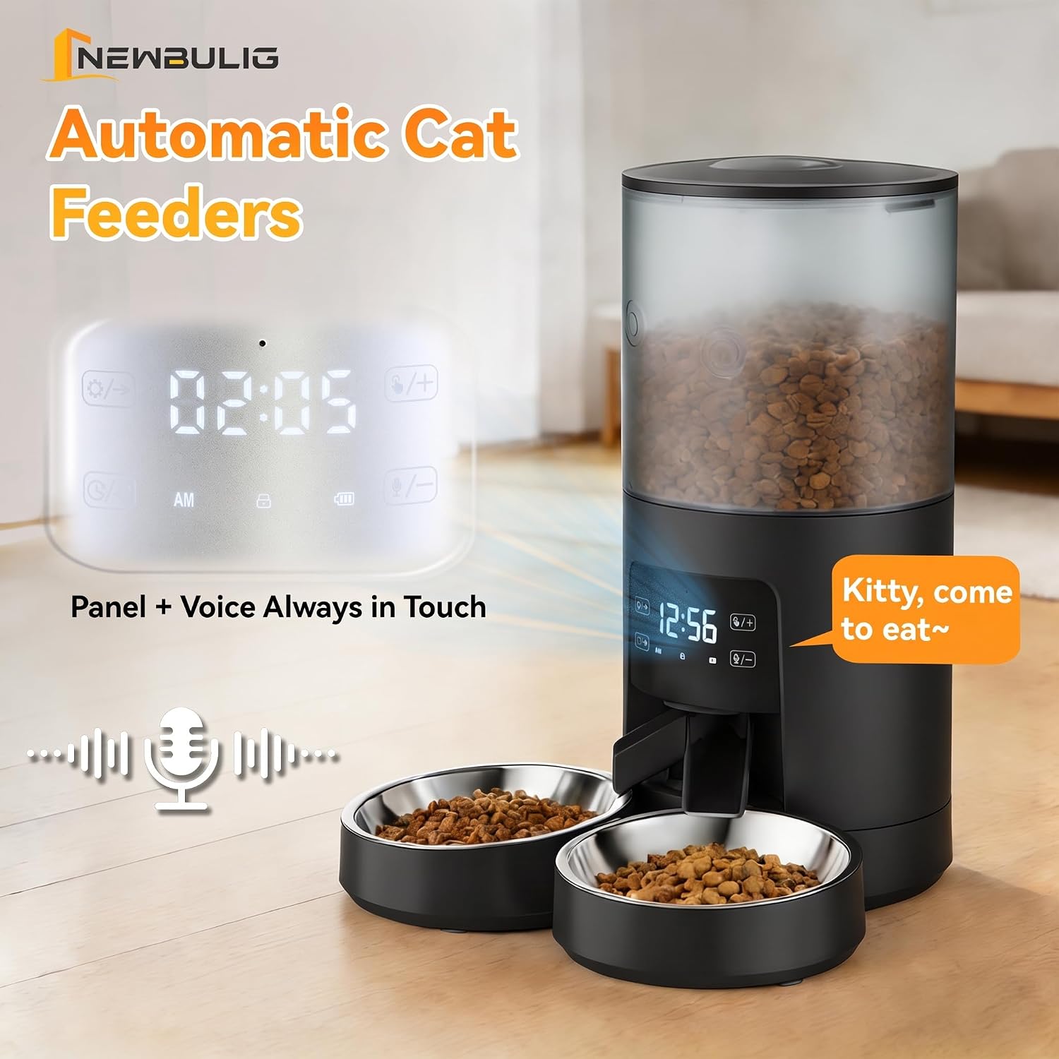 Thumbnail 5 de NEWBULIG Automatic Cat Feeder 6L