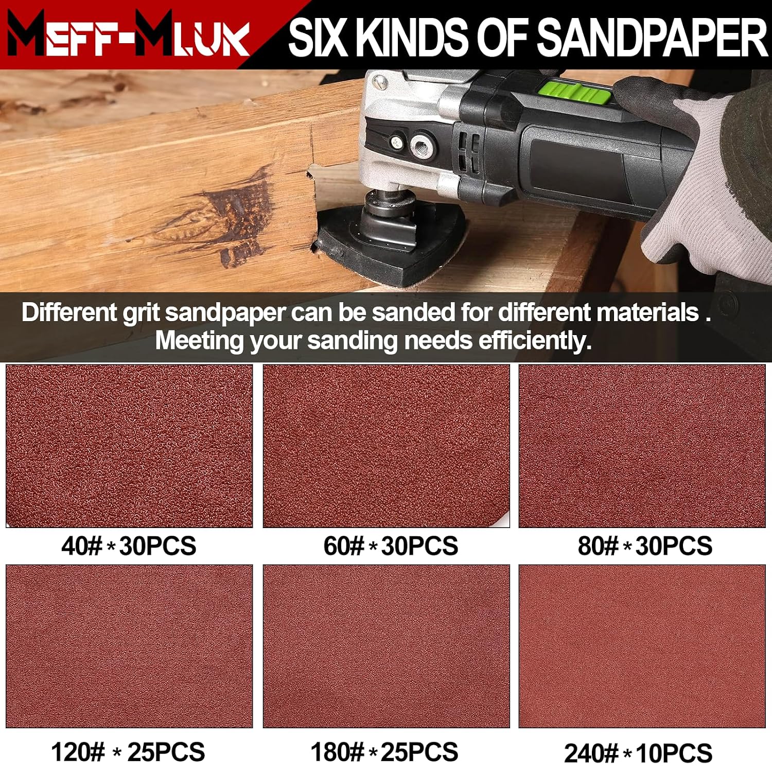 Thumbnail 3 de 156Pcs Multi Tool Sanding Pad Kit