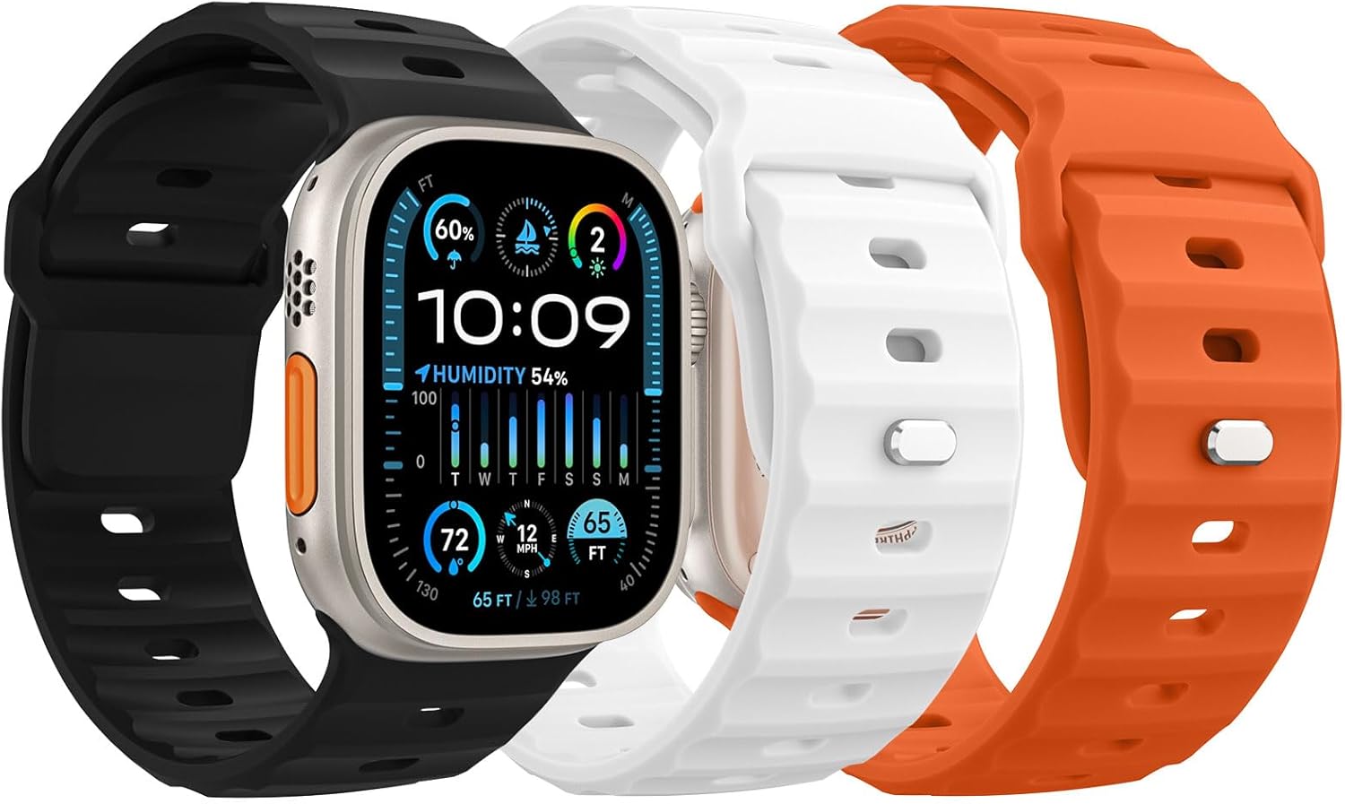 Detalle de MoKo Ocean Bands silicone strap 49mm