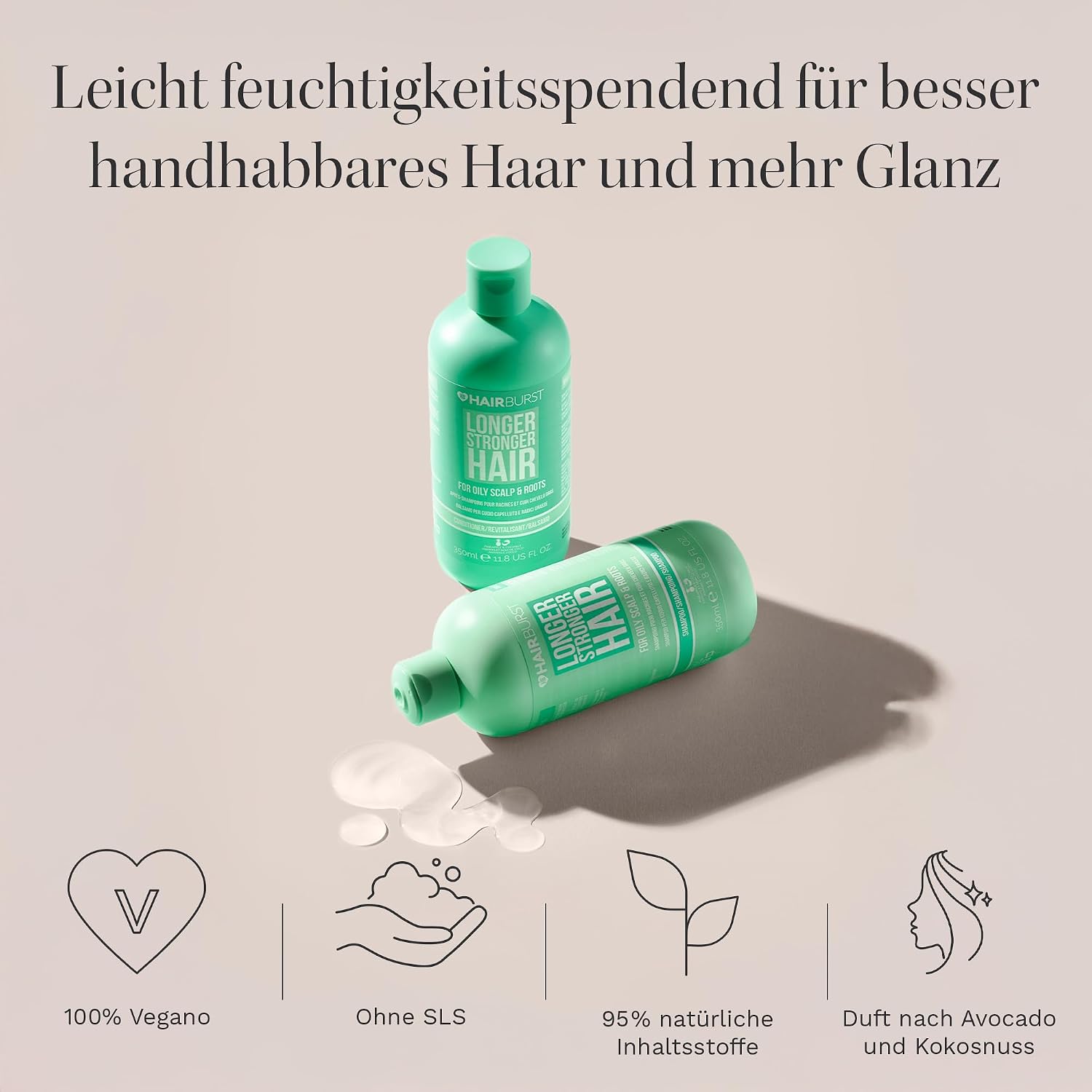 Detalle 2 de HAIR BURST Shampoo & Conditioner Set 2×350 ml