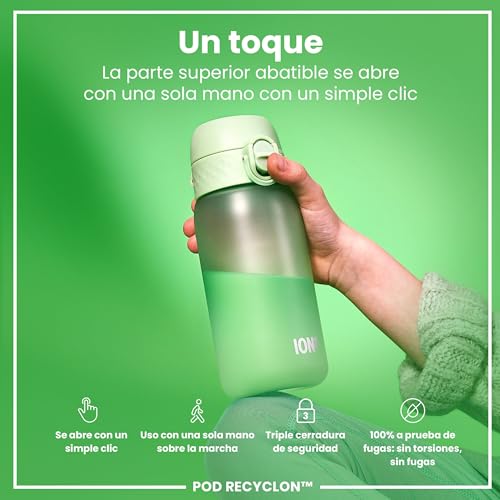 Detalle 1 de ion8 Botella de agua 350 ml para niños ♻