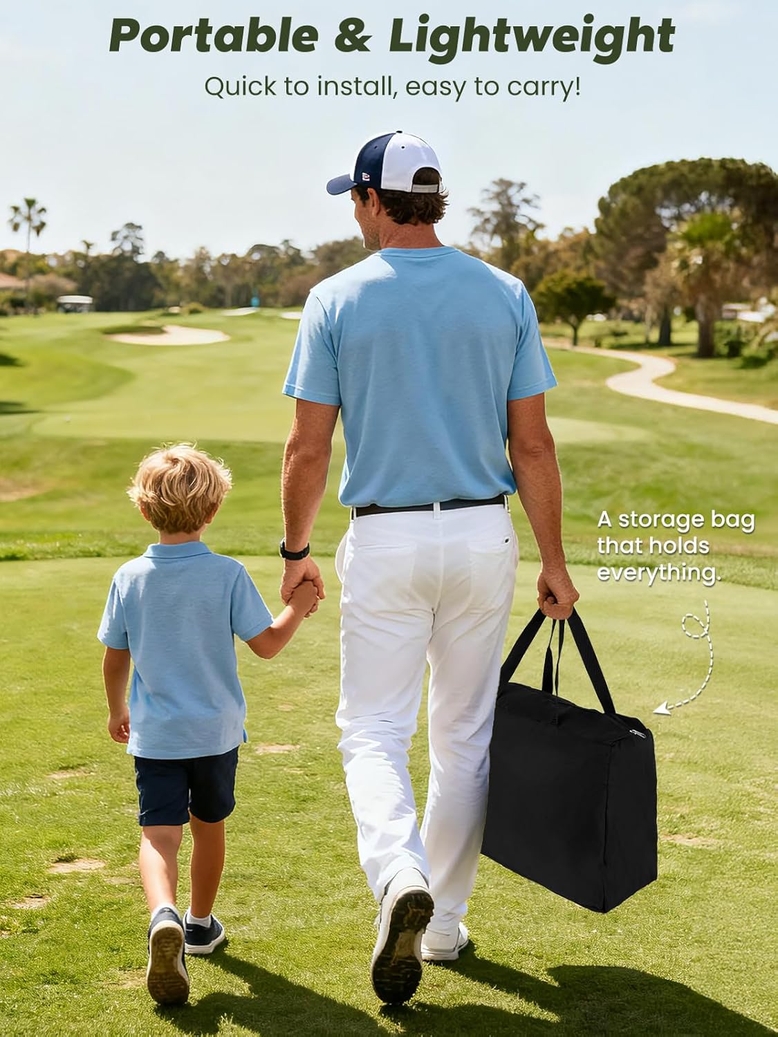 Thumbnail 5 de URUQ Golf Chipping Game with Large Target Mat and 2 Adjustable Clubs