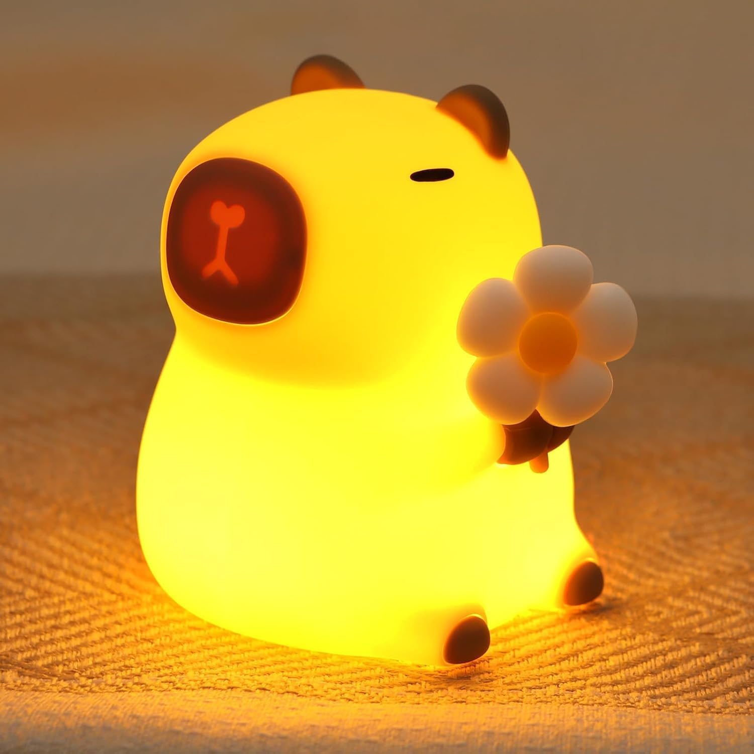 Thumbnail 2 de Nachtlicht Kinder Schwein aus Silikon – dimmbares, touch- und akkubetriebenes Stilllicht für Baby & Kinder
