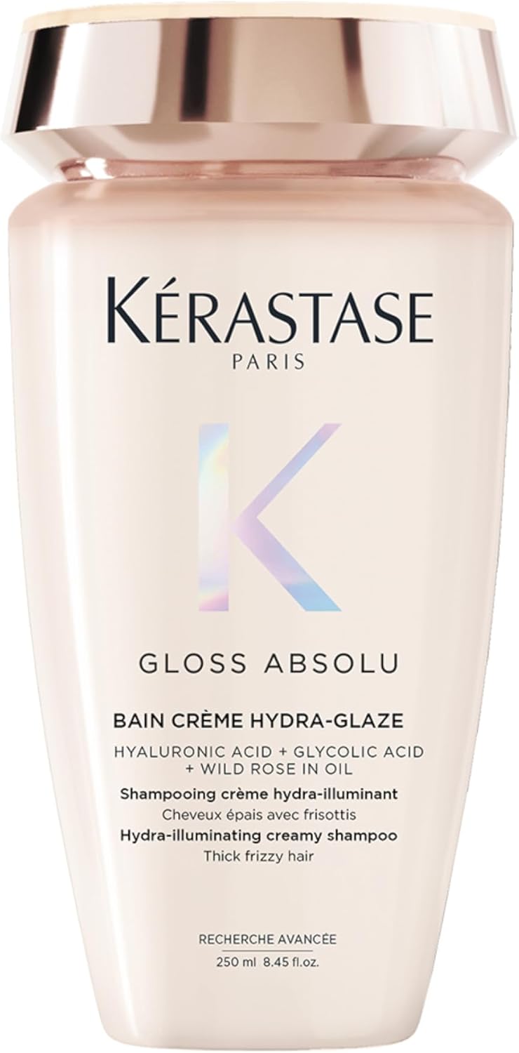 Detalle de Kérastase Gloss Absolu Bain Crème Hydra-Glaze Shampoo: Hydration, Shine and Curl Definition