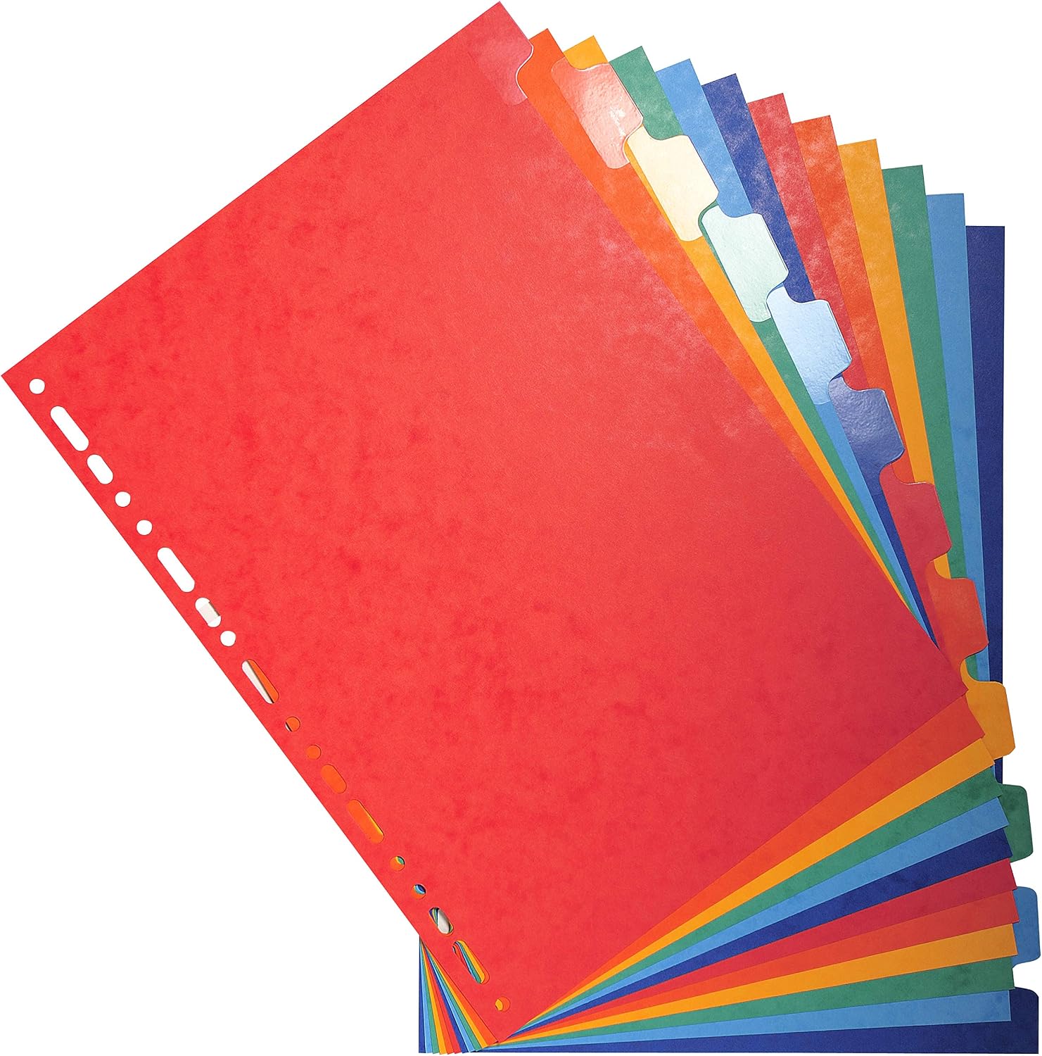 Thumbnail 3 de Exacompta 2212E – Intercalaires en carte lustrée 225 g/m² FSC, 12 onglets colorés et renforcés (A4)