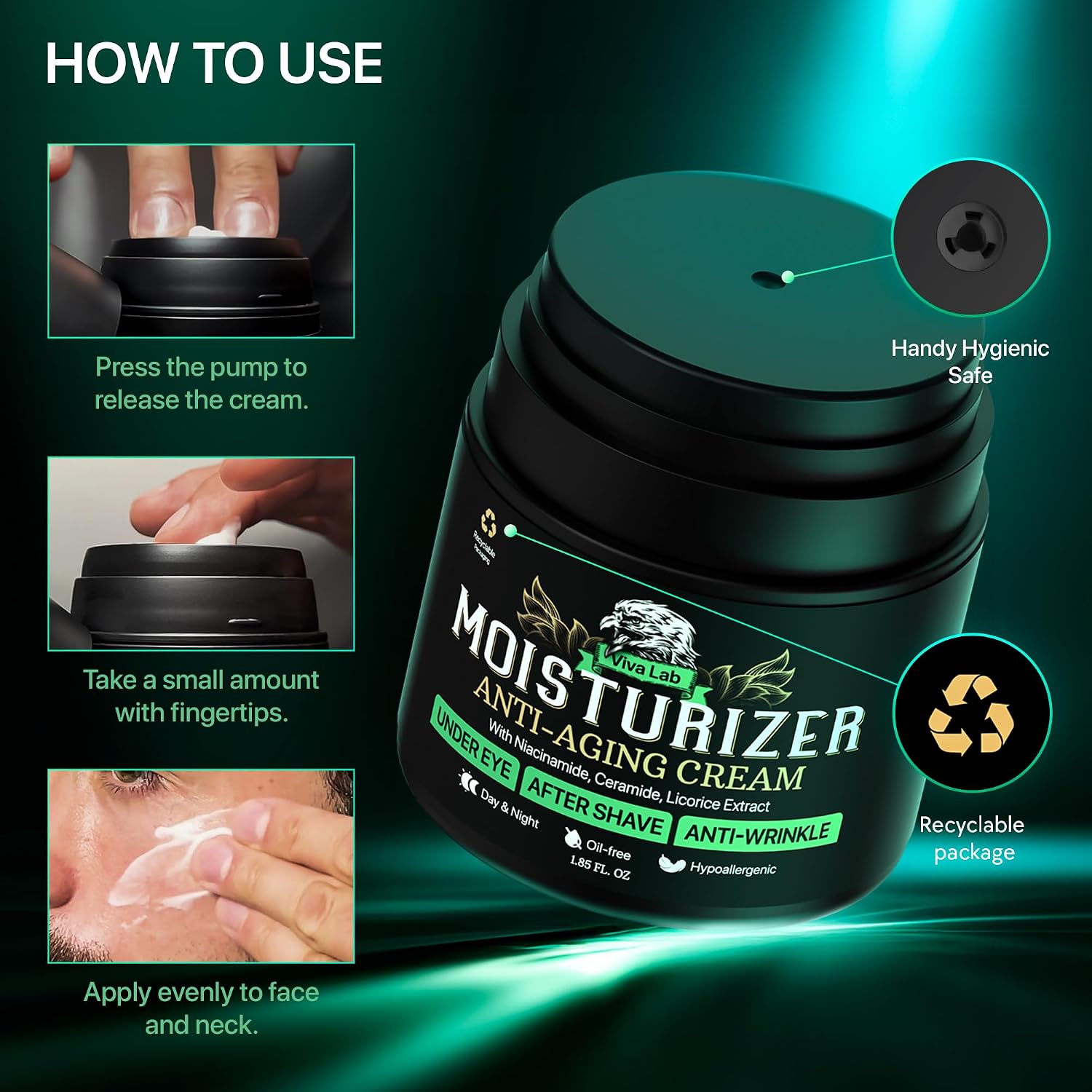 Thumbnail 6 de Viva Lab Mens Face Moisturizer 1.85oz
