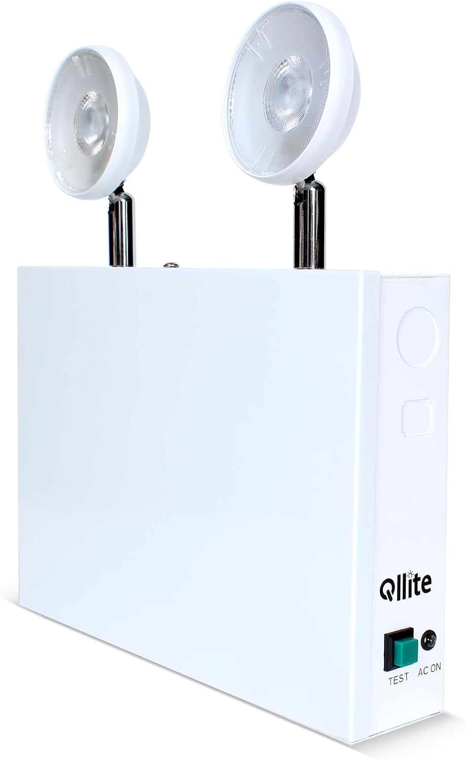 Detalle de Qllite & Design SEMLW Steel Emergency Light, 120–347V, Adjustable Dual LED Heads