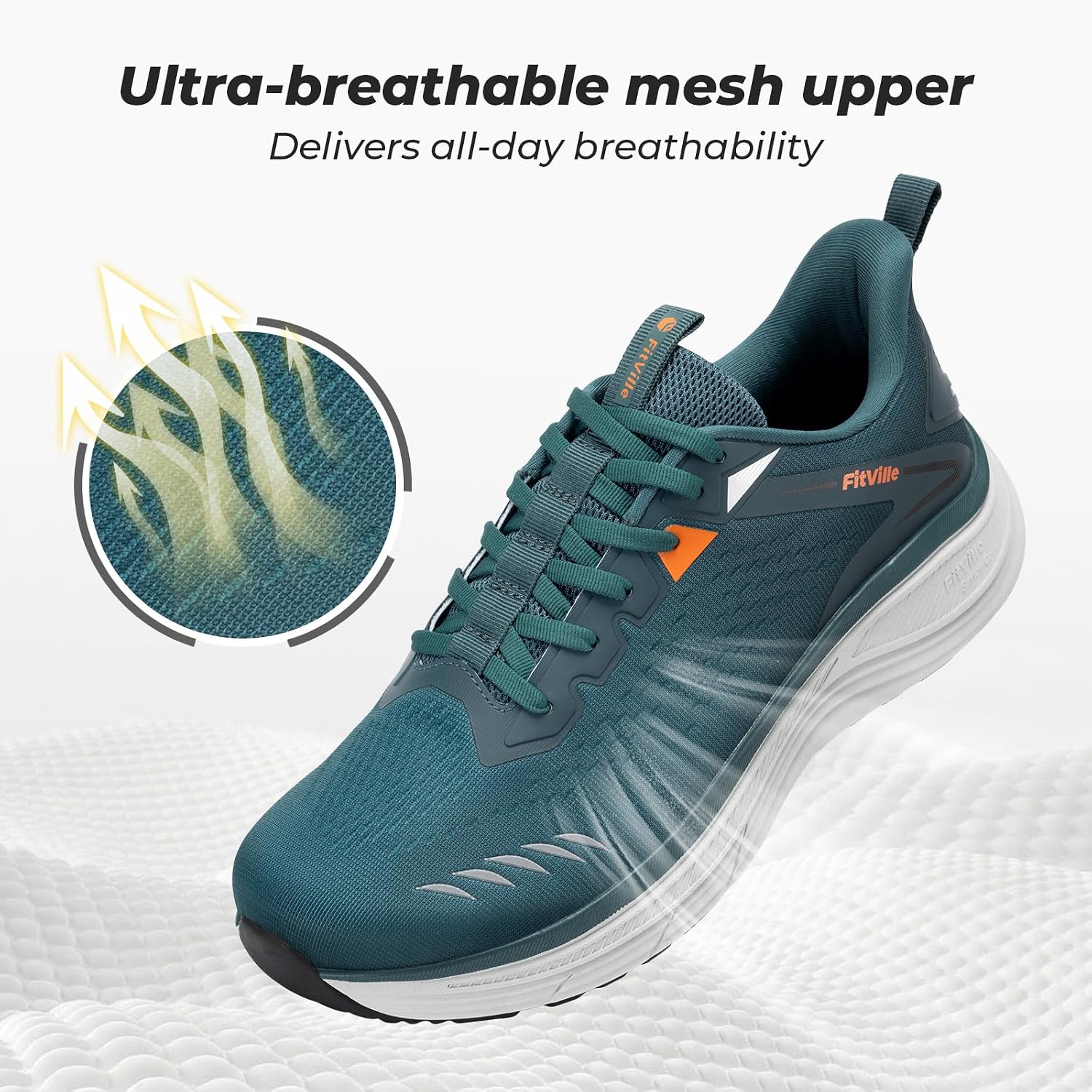 Detalle de Running trainers with arch support, wide fit