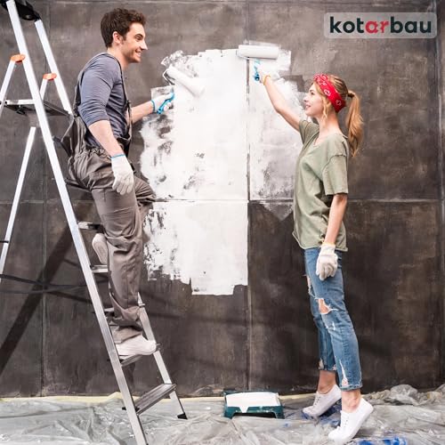 Thumbnail 8 de KOTARBAU Set di 6 Telo Copritutto per Imbianchino – 4 x 5 m, Polietilene Trasparente, Resistenti e Riutilizzabili