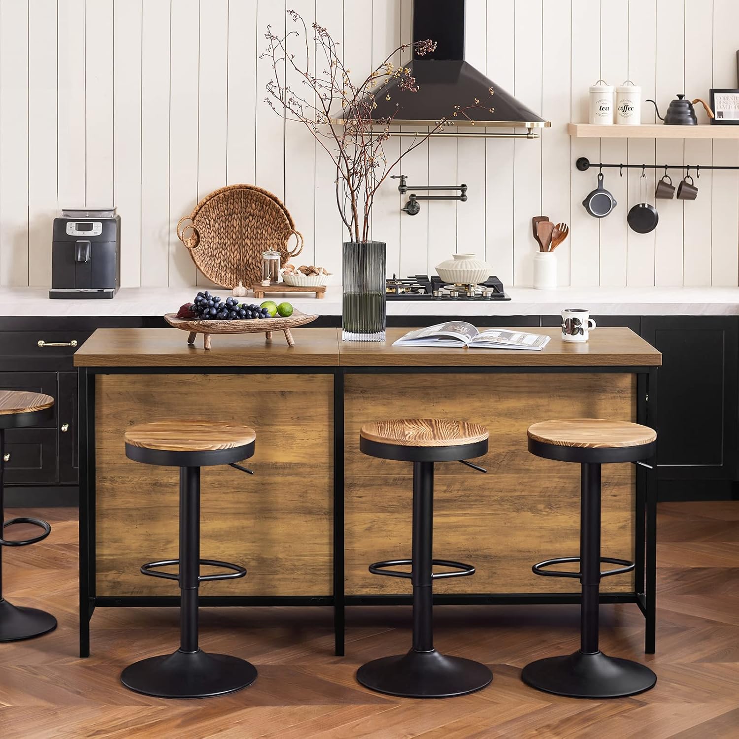 Detalle de SoBuy Îlot de Cuisine KNL01-F — Buffet avec plan de travail 170 cm et rangement polyvalent