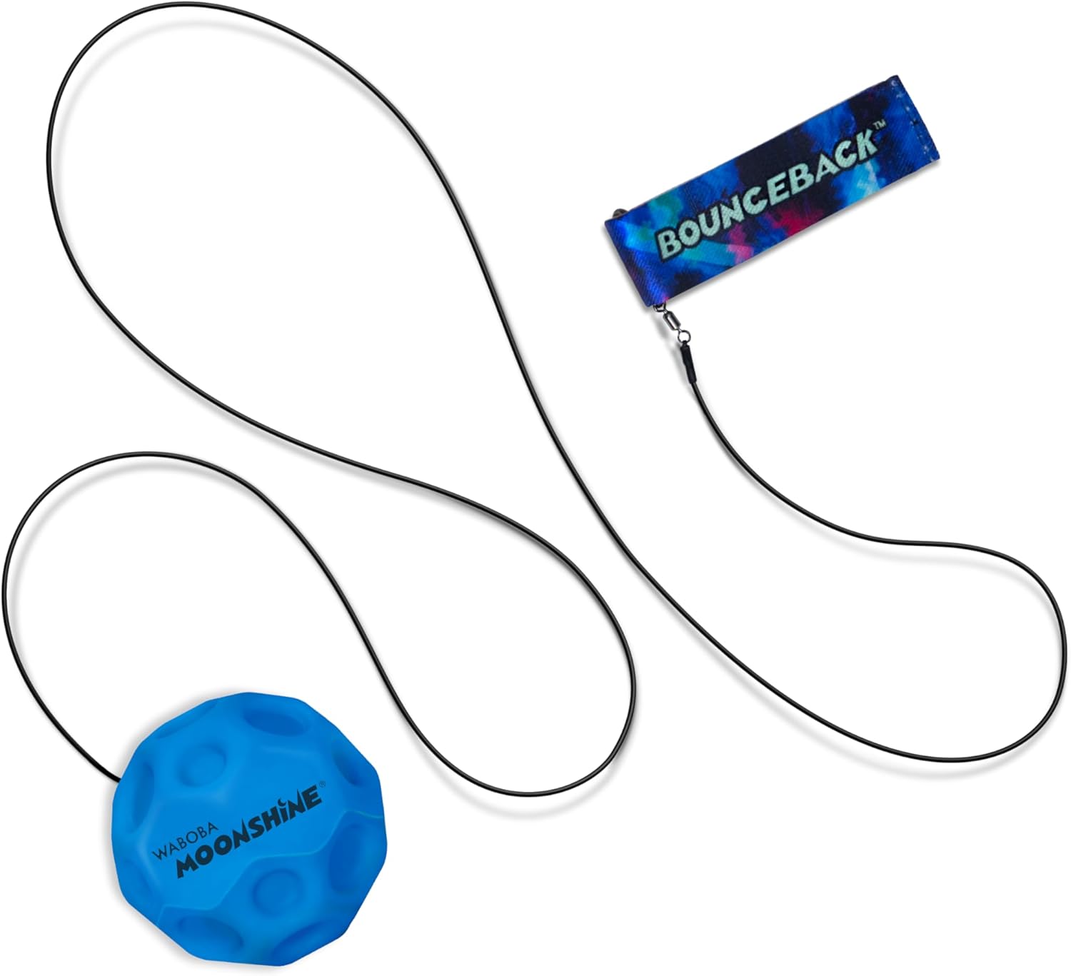 Detalle de Waboba LED Bounceback Moon Ball with Wrist Strap (Blue)