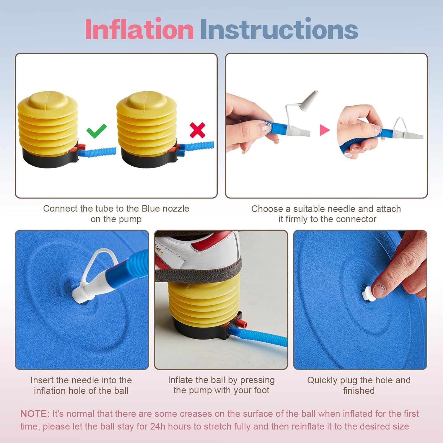 Thumbnail 6 de kisnbld Exercise Ball: Extra Thick Yoga Ball for Safe, Versatile Workouts