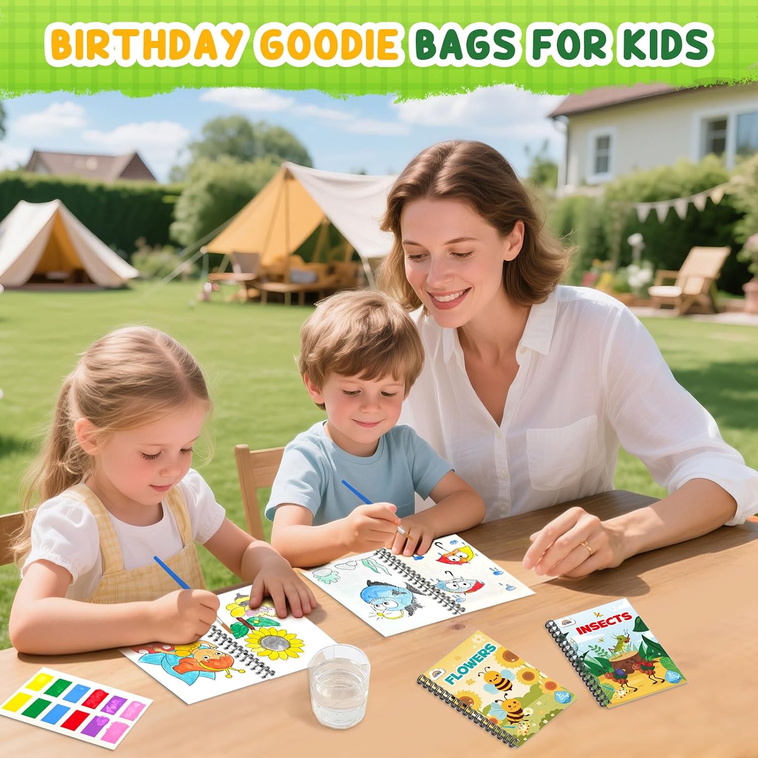 Thumbnail 6 de ZMLM Libri da Colorare Gadget Compleanno per Bambini, 48 Mini Libri ad Acqua con 8 Temi – Regali Pronti da Consegnare