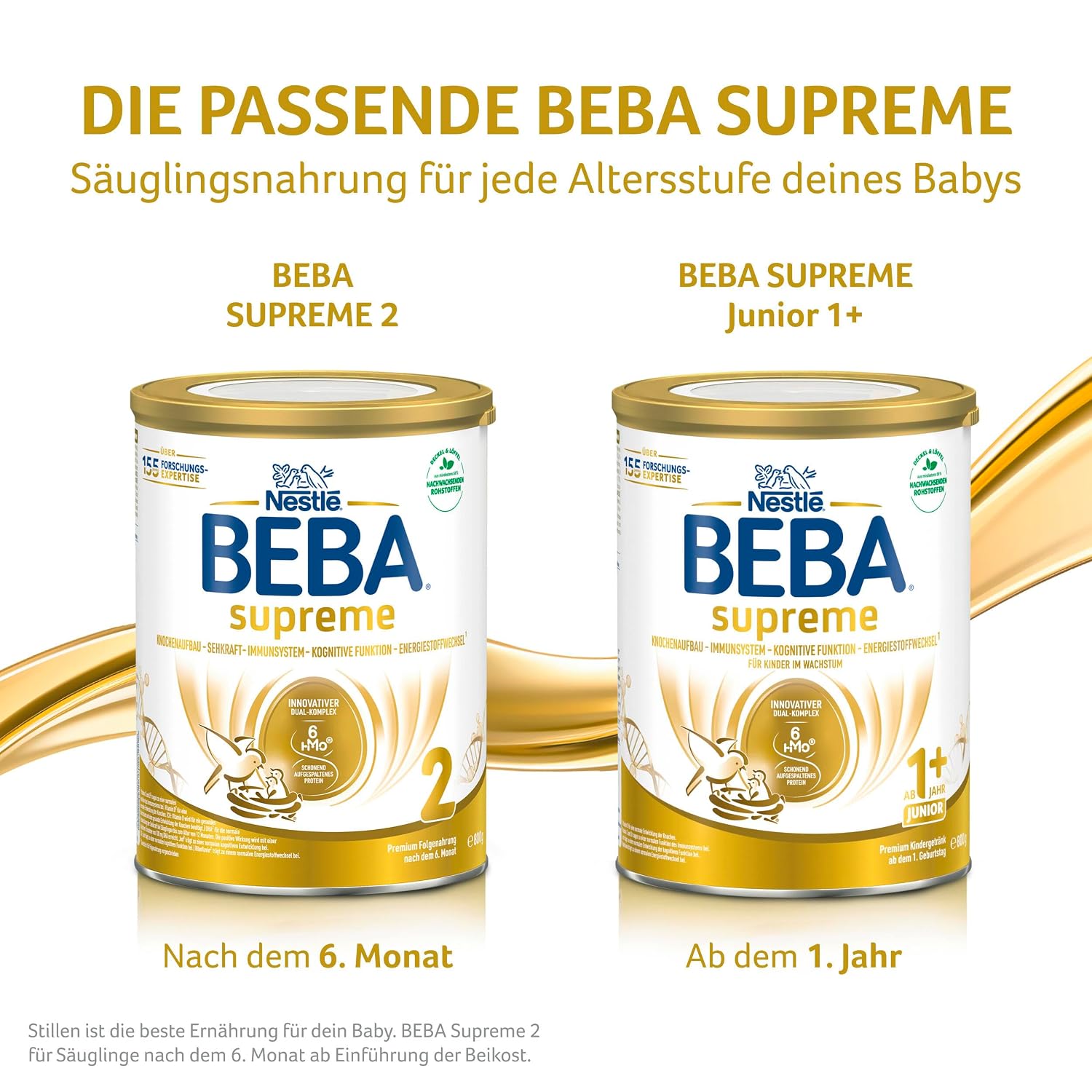 Thumbnail 5 de BEBA SUPREME 2 Folgemilch nach dem 6. Monat – 6 x 800 g, lactosehaltig, ohne Palmöl