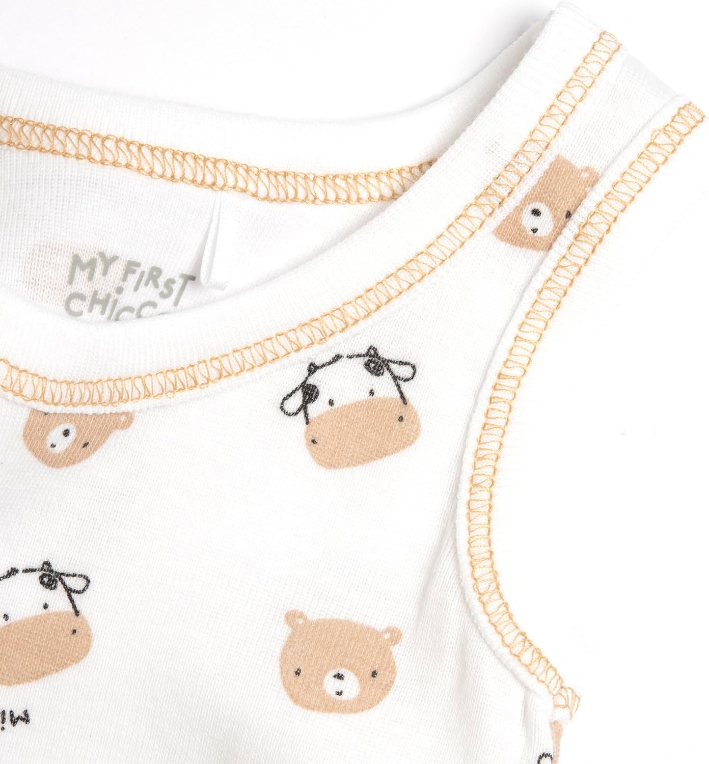 Detalle de Chicco Body senza manica con apertura a patello per neonato – cotone 100% (unisex, 0–24 mesi)