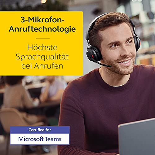 Detalle de Jabra Evolve2 65 casque sans fil anti-bruit, certifié Microsoft Teams
