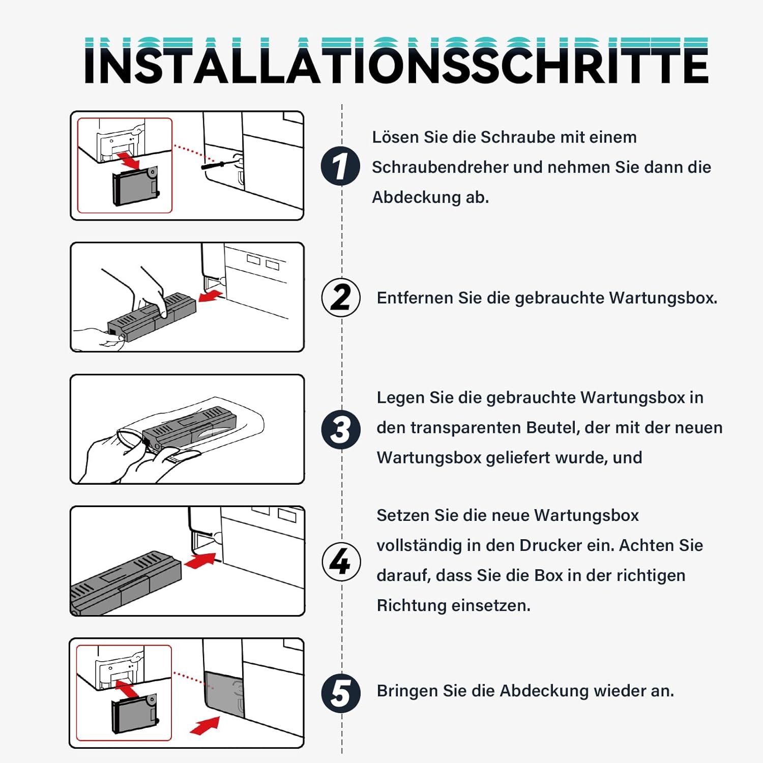 Thumbnail 4 de Spaceink MC-G01 Wartungskassette für Canon Maxify