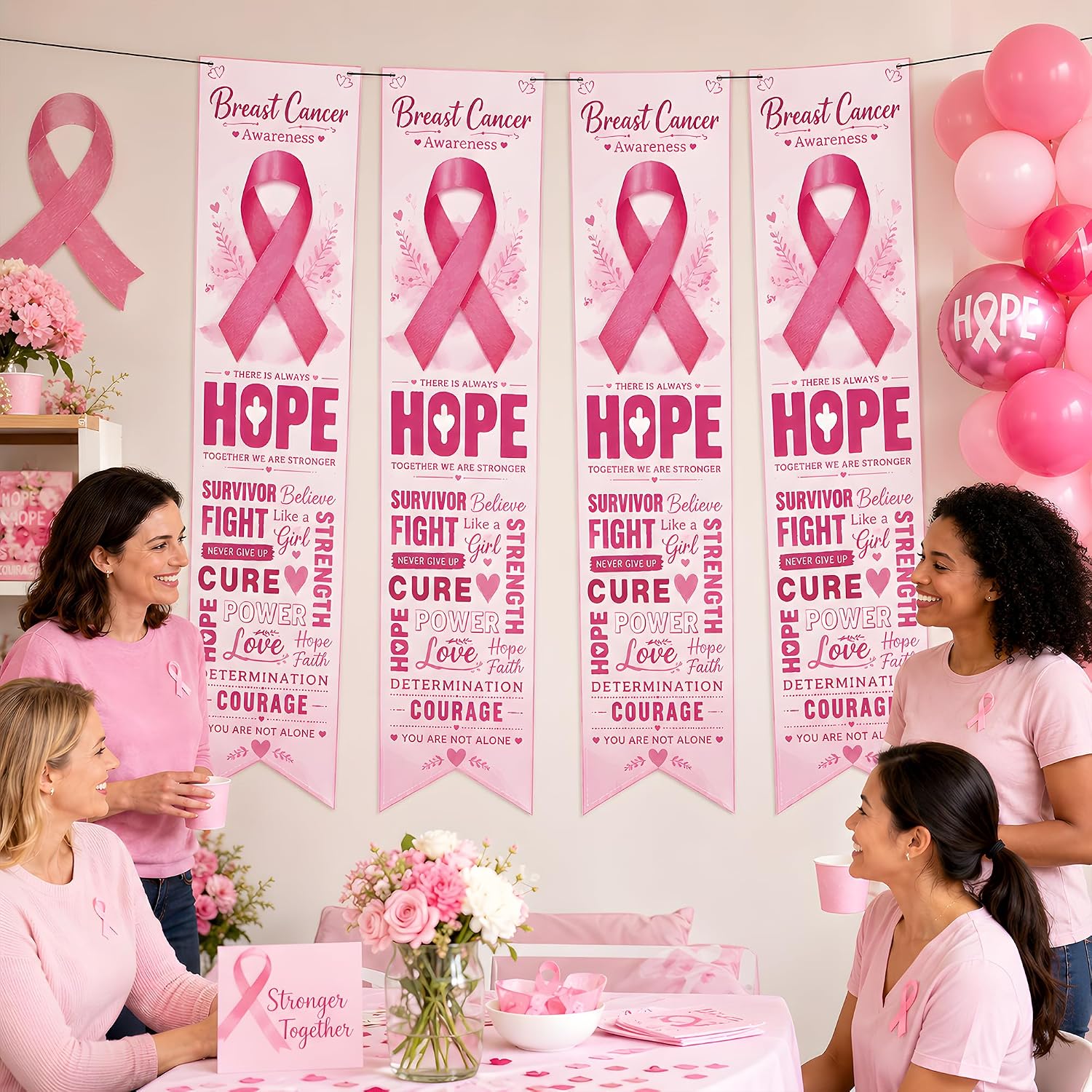 Detalle 2 de Pink Ribbon Breast Cancer Awareness Banner