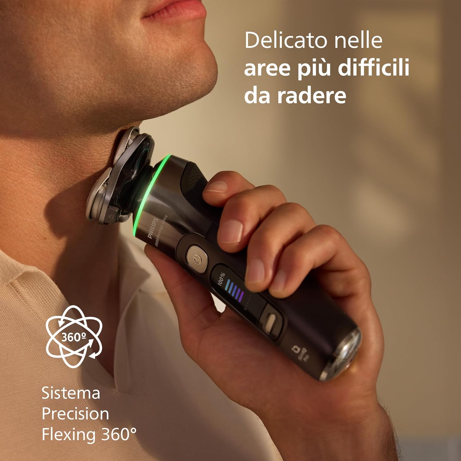 Thumbnail 5 de Philips Shaver i9000 Prestige Ultra XP9405/31: rasatura personalizzata Wet & Dry con tecnologia SkinIQ Pro