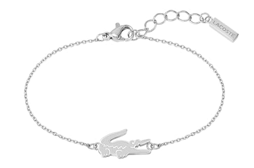 Detalle de Lacoste Pulsera de cadena CROCODILE Plata Talla única 💍