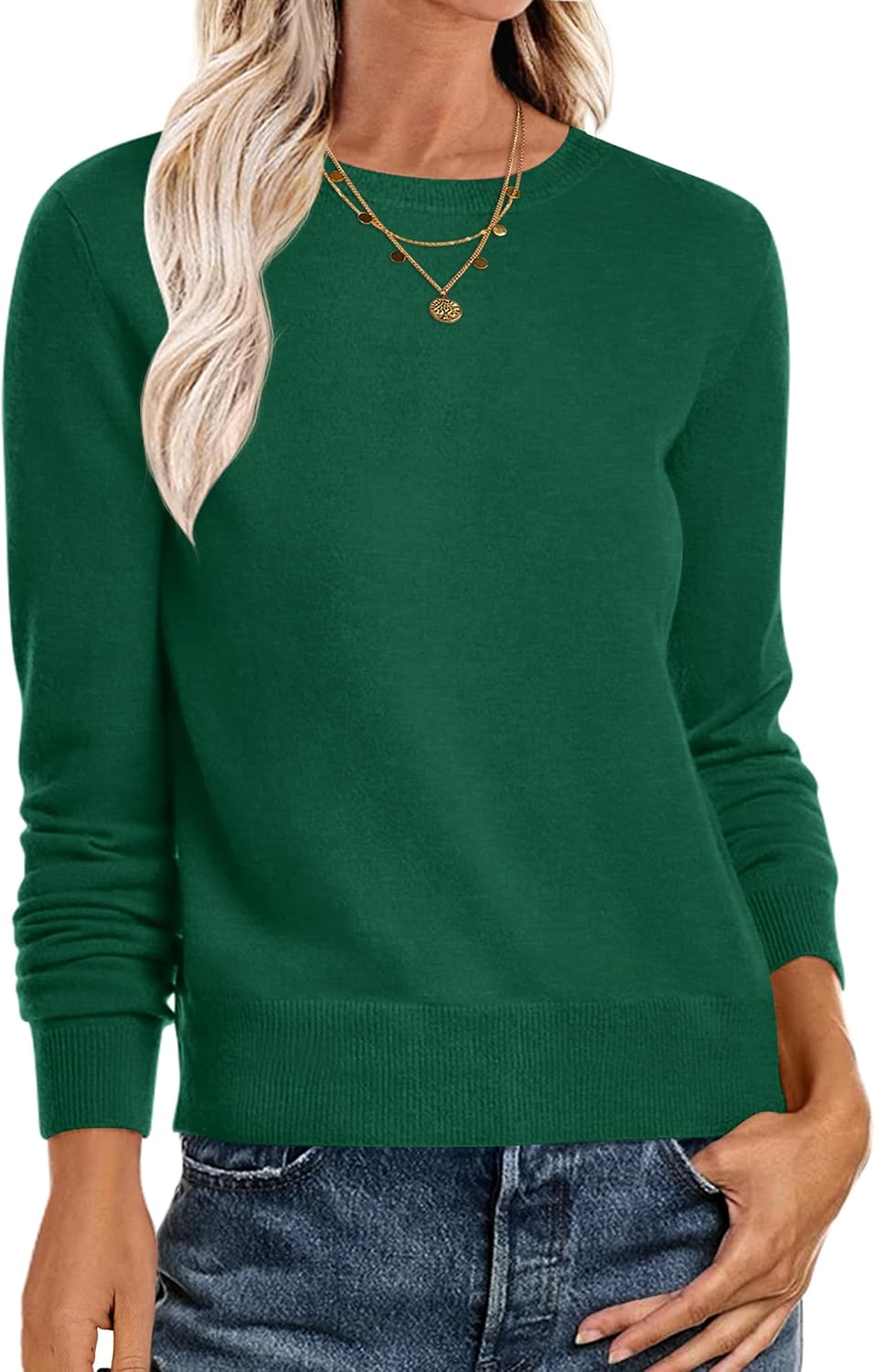 Thumbnail 6 de ANRABESS Women's Long-Sleeve Lightweight Sweater, Loose Fit