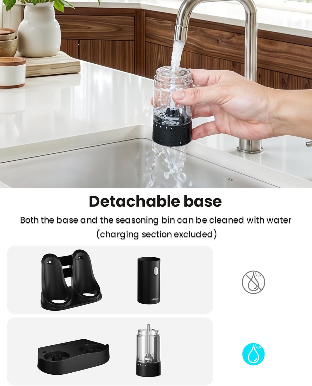 Thumbnail 5 de Electric Salt and Pepper Grinder 70 ml 🧂
