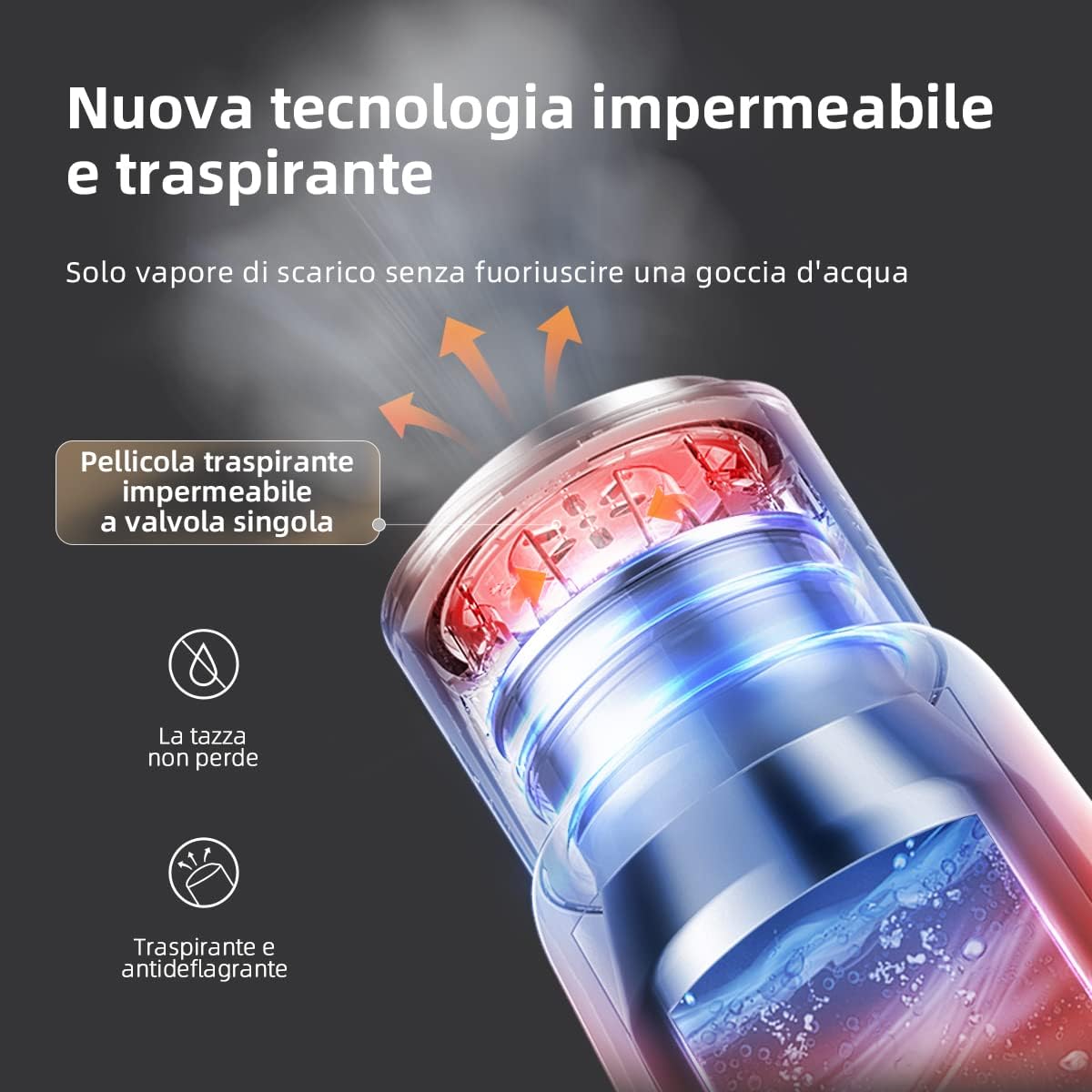 Detalle 2 de Bear 300 Ml 4-Temperature Bollitore Elettrico: 3-in-1 per viaggi e casa