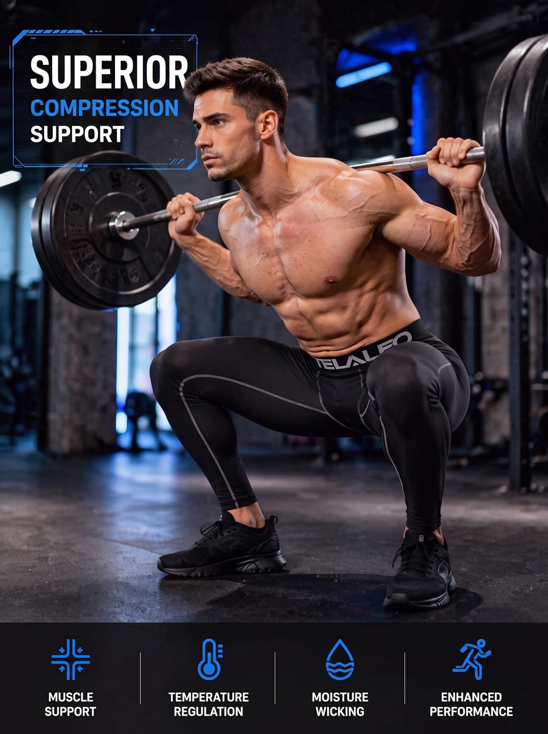 Thumbnail 1 de TELALEO 5-Pack Compression Pants