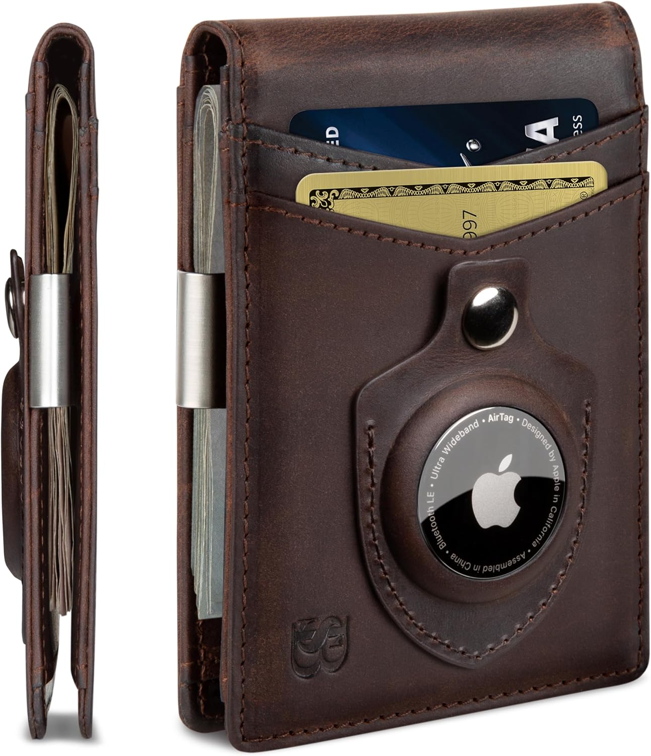 Detalle de SERMAN Money Clip Wallet, minimalist bifold ๐
