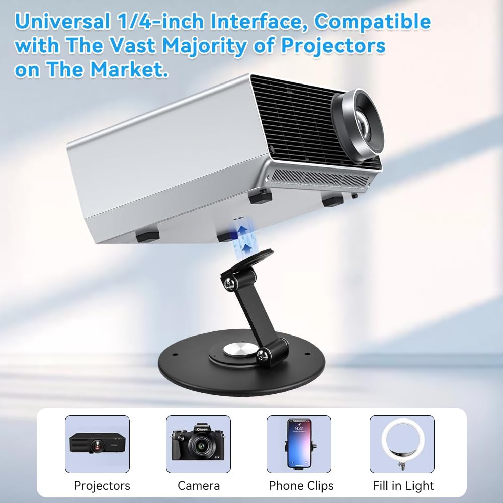 Detalle de YBCCBY Projector Stand: Ultra-Compact Foldable Desktop Mount for Flexible Setups