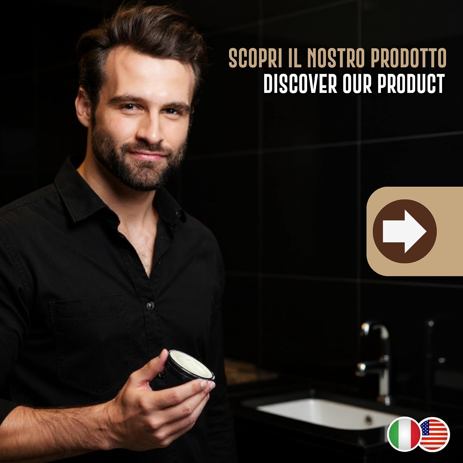 Detalle de Barbers Garage Matt Wax – Cera Opaca Capelli Uomo, Tenuta Forte e Finish Naturale