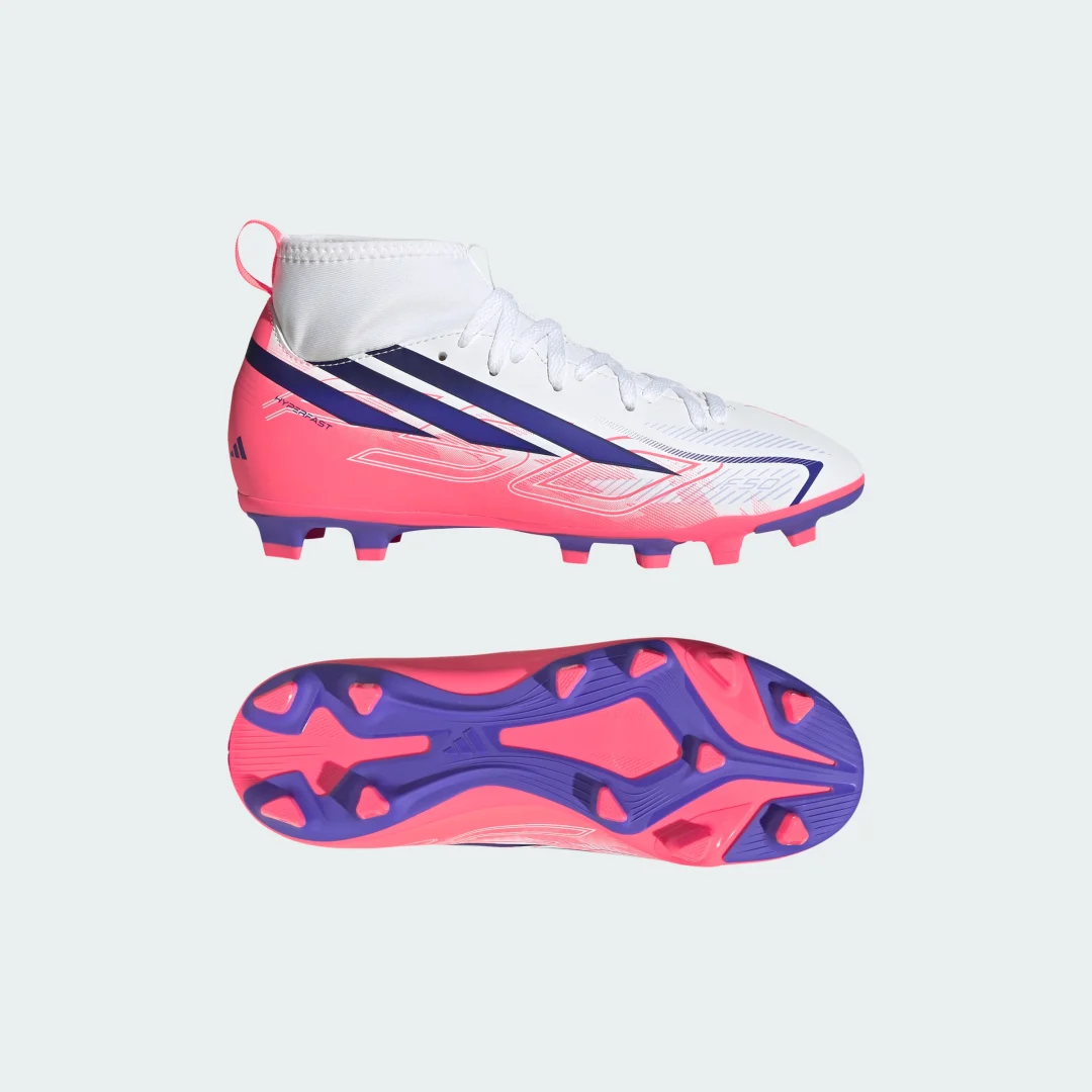 Imagen de Bota de fútbol Adidas F50 Hyperfast Club Mid para césped natural seco y multiterreno en OfertitasTOP