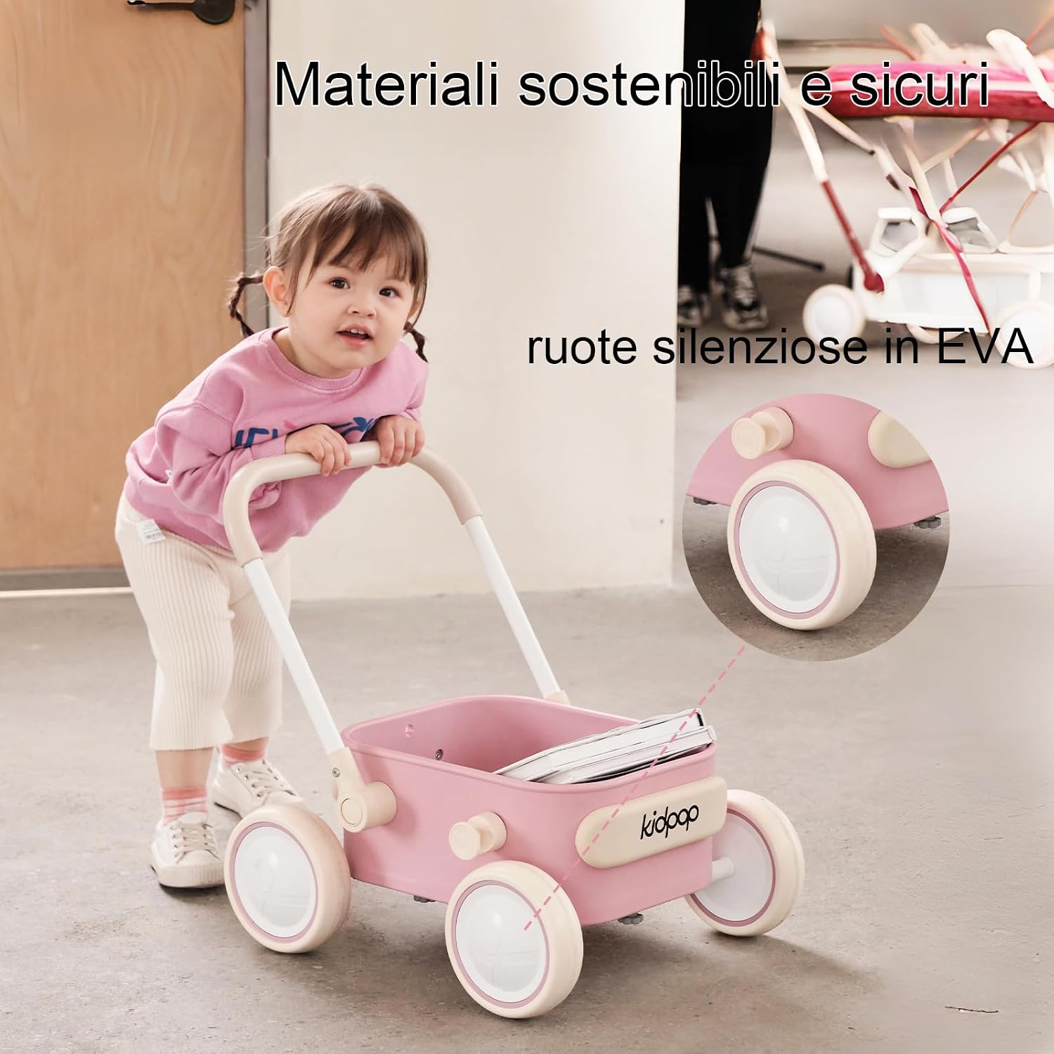 Thumbnail 3 de Kidpop PULA girello 2 in 1 per bambini 6-18 mesi, rosa
