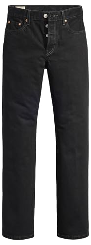 Detalle de Levi's 501 90's Donna — Jeans con vita media e vestibilità ampia in Rinsed Blacktop 31W/32L