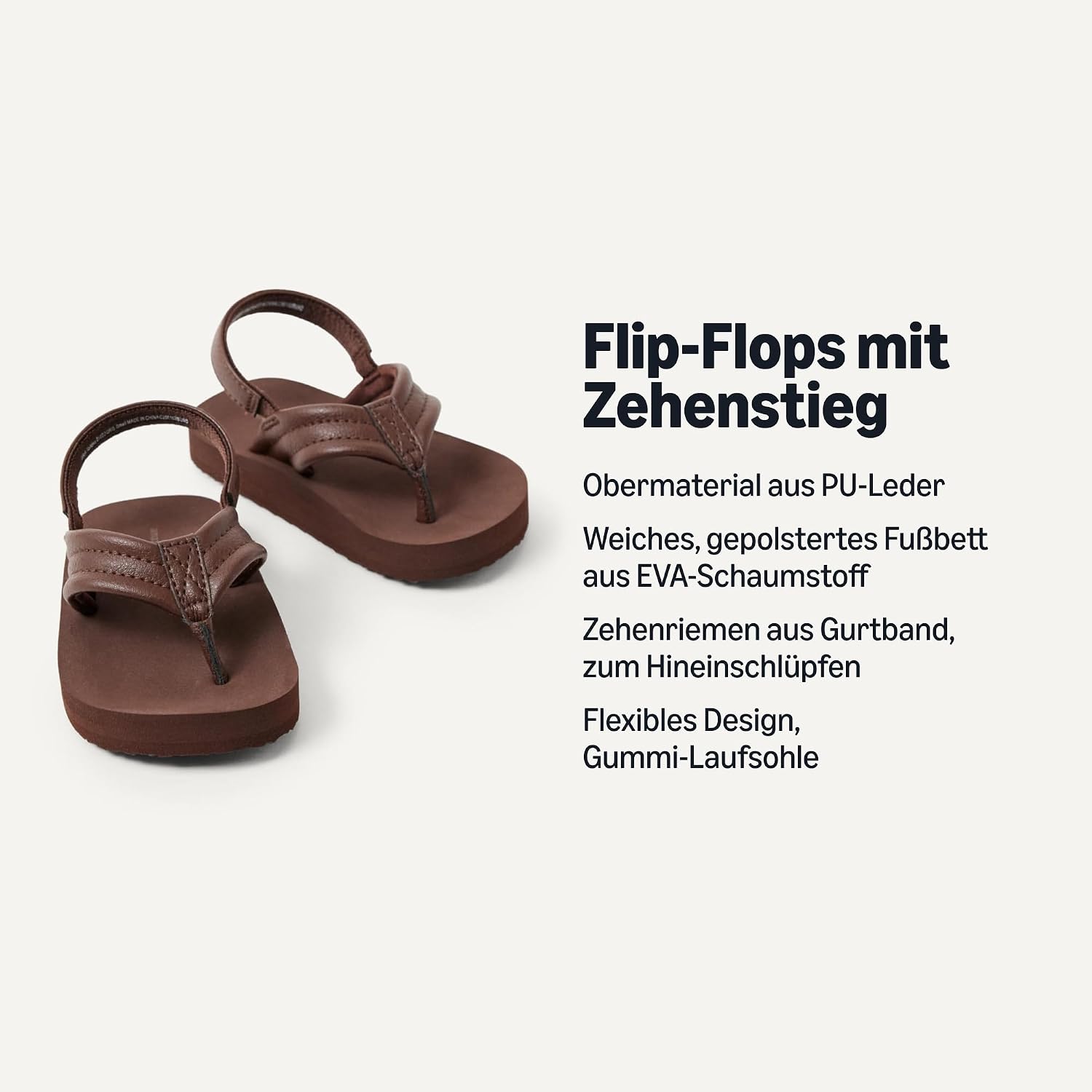 Thumbnail 1 de Amazon Essentials Unisex Kinder Flip-Flop mit Fersenriemen – Bequeme Sommer-Sandalen für jeden Tag