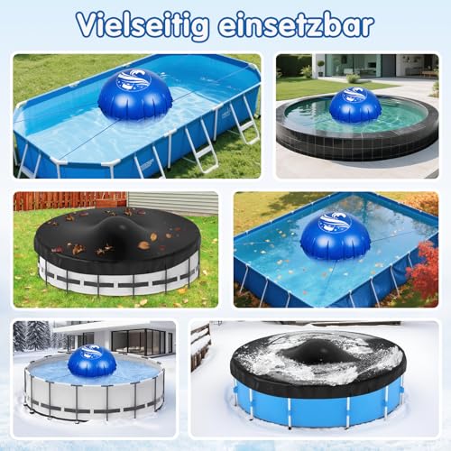 Thumbnail 6 de Totiro Poolkissen Winter rund Ø 4 m – Schutzkissen für Aufstellpools