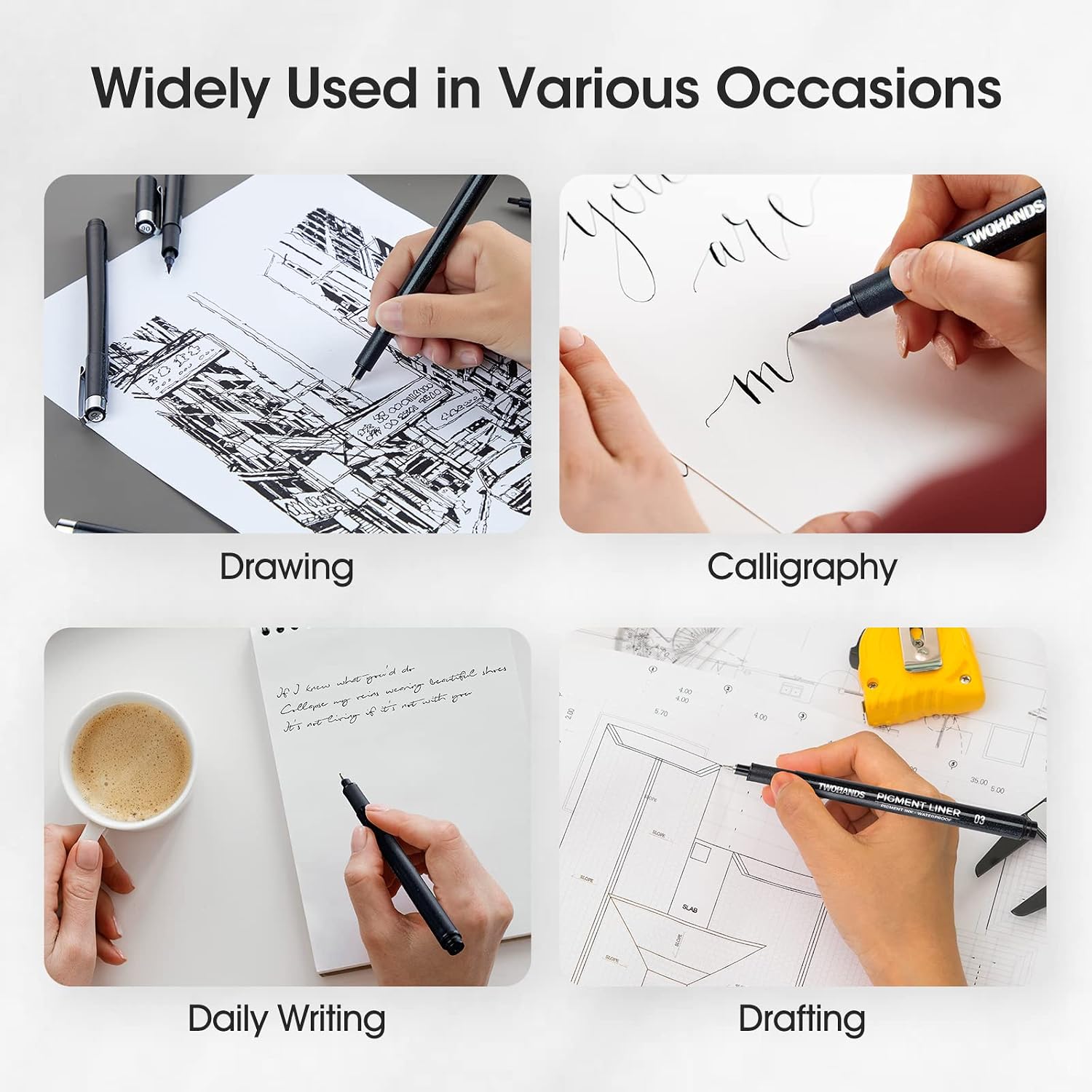 Detalle 2 de Twohands Art Pen Fineliner set of 12
