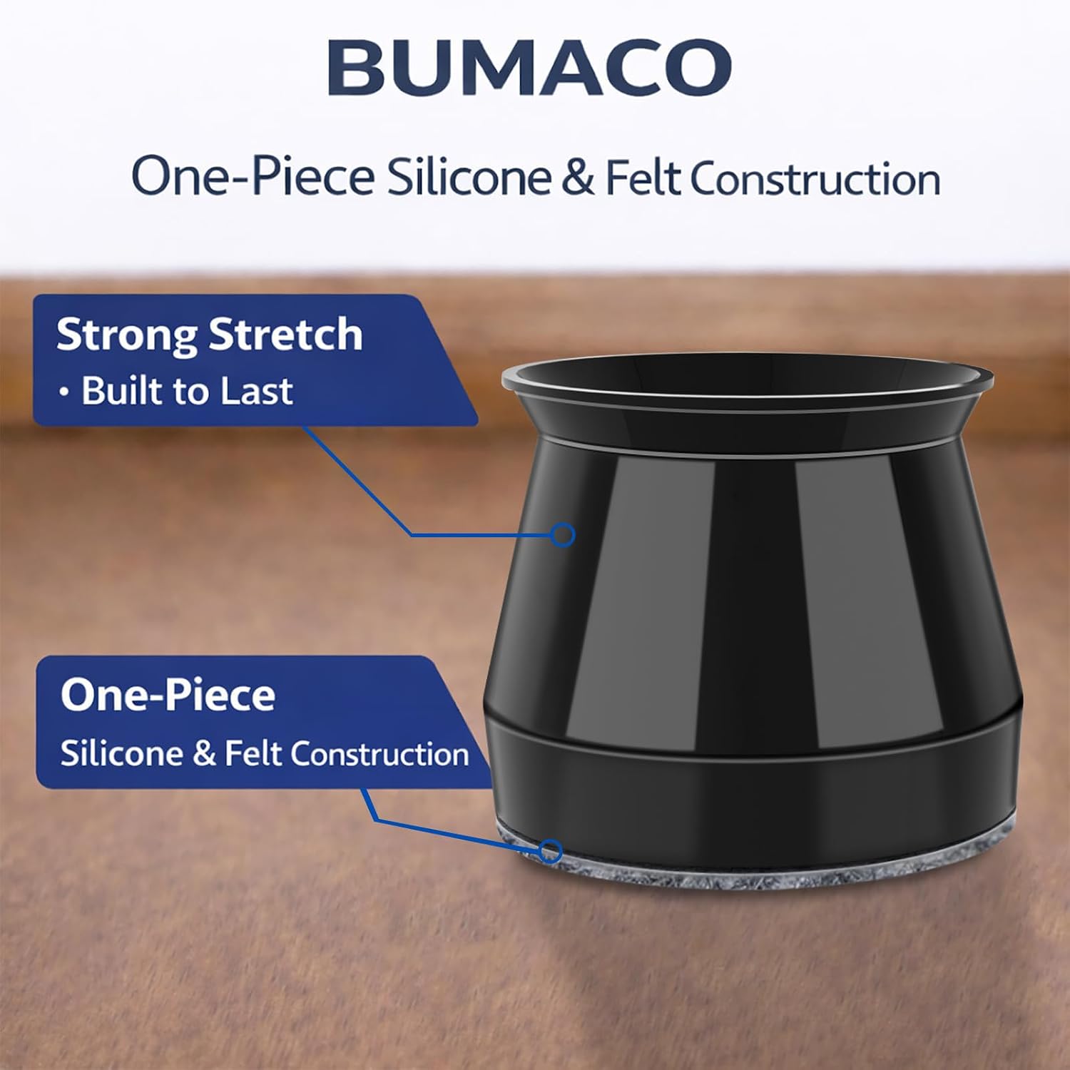Thumbnail 6 de BUMACO Chair Leg Protectors, 15/16 to 1-5/16 in.
