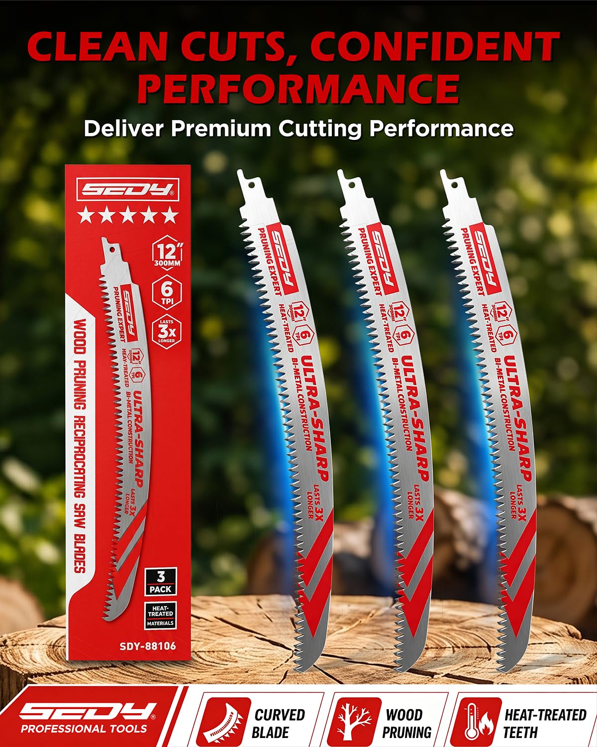 Thumbnail 6 de Reciprocating Saw Blades 12-Inch
