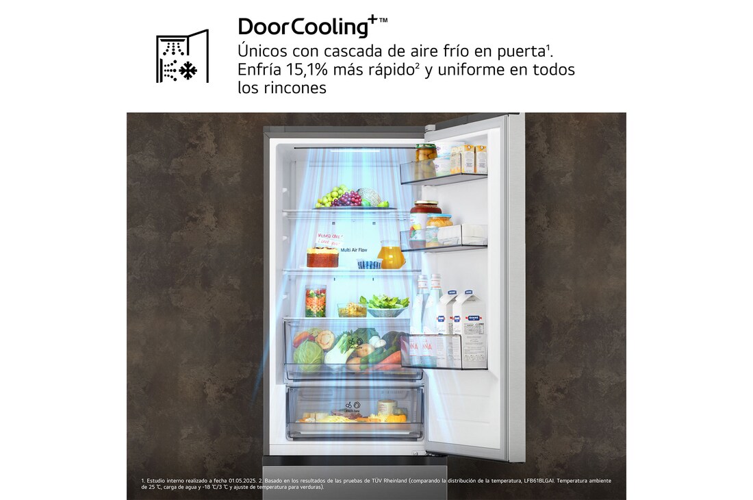 Detalle 2 de LG GBBSJ11EPY Outlet frigorífico combi 333 L inox