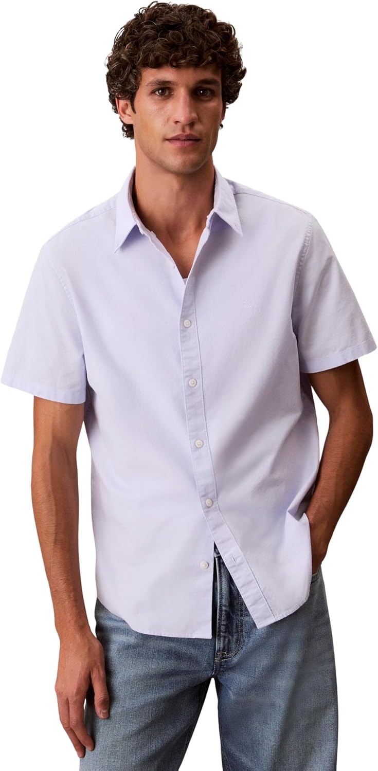 Detalle de Calvin Klein Altre Camicie Uomo – classico senza tempo, comodo e versatile