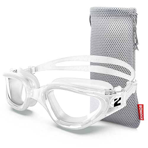 Detalle de ZIONOR G1 Polarisierte Schwimmbrille – UV-Schutz, Anti-Nebel & breiter Blickwinkel