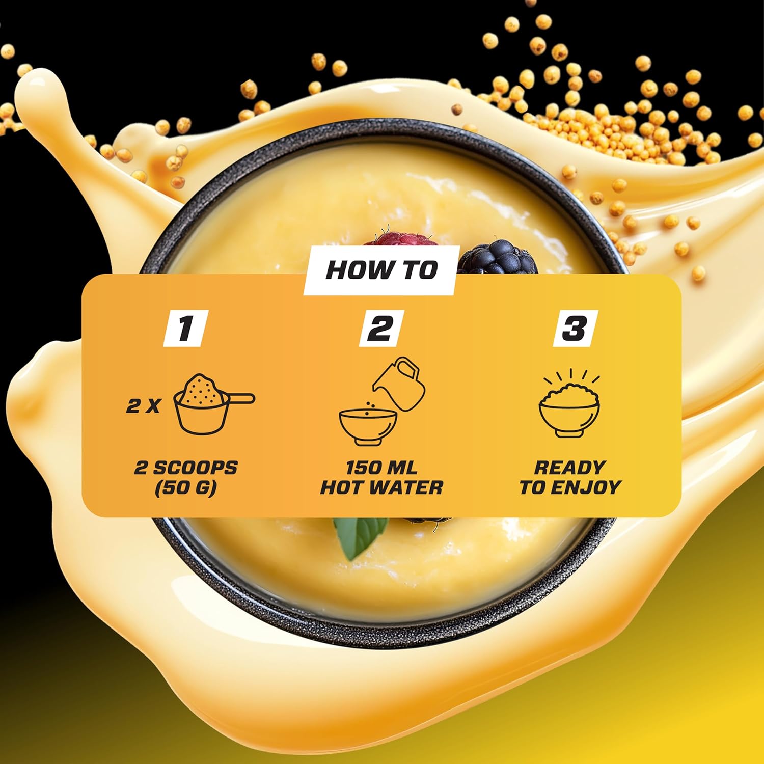 Detalle de Maize Pudding Neutral 3kg – Veganes Maispudding ohne Zucker mit komplexen Kohlenhydraten